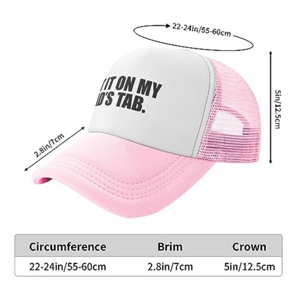 Unisex Adjustable Trucker Hat Classic Retro Fishing Cap One Size Fits All